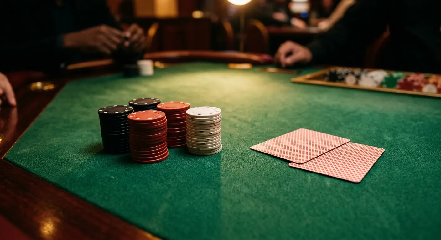 Casino ohne OASIS Bonus Freispiele Chips auf Spieltisch